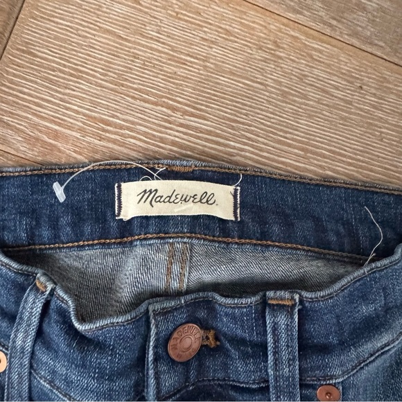 Madewell High Rise Skinny Women's Distressed Blue Jeans - Picture 5 of 5